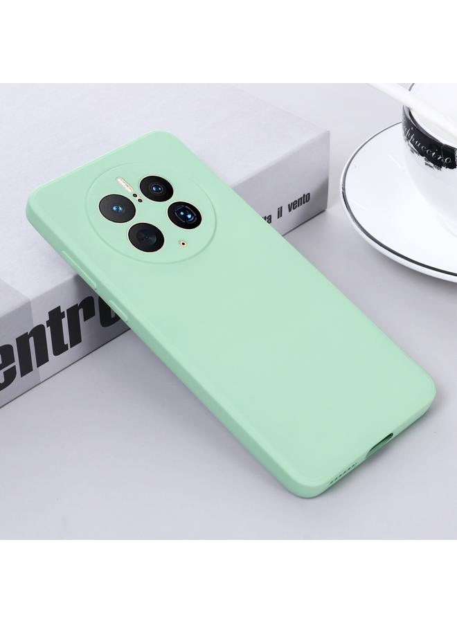 زبون جراب لهاتف Huawei Mate 50 Pro بلون سادة مصنوع من السيليكون السائل المقاوم للسقوط مع تغطية كاملة واقٍ - Image 5