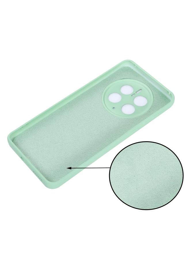 زبون جراب لهاتف Huawei Mate 50 Pro بلون سادة مصنوع من السيليكون السائل المقاوم للسقوط مع تغطية كاملة واقٍ - Image 4