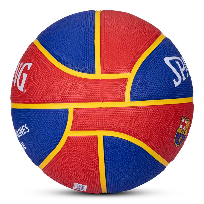 SPALDING كرة سلة مطاطية ملونة 8 لوحات للاستخدام الداخلي/الخارجي - Image 5