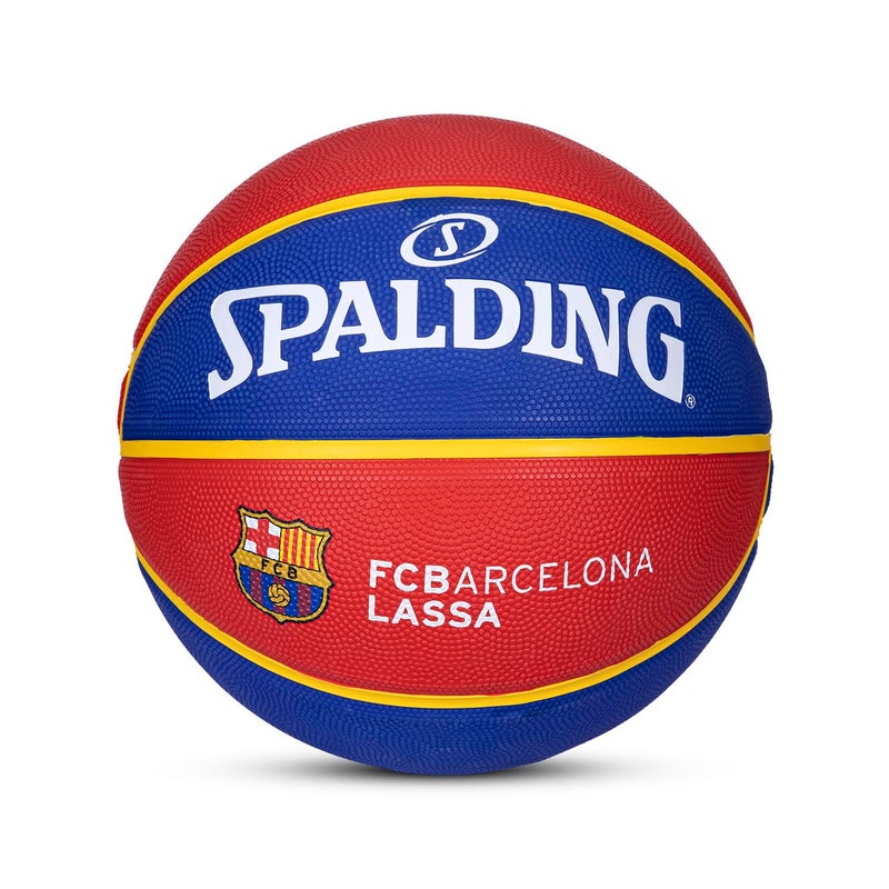 SPALDING كرة سلة مطاطية ملونة 8 لوحات للاستخدام الداخلي/الخارجي - Image 1