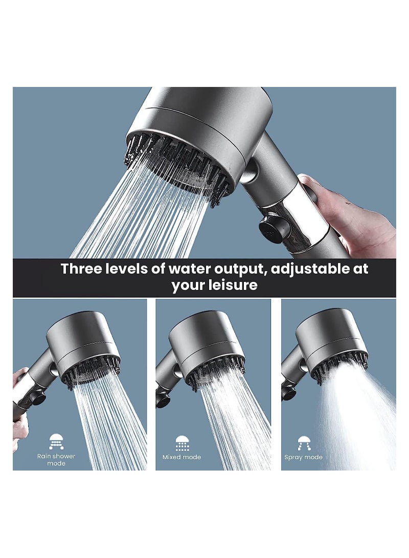 Shower Filter Shower Head - High Pressure Bathroom Accessories Set to Remove Chlorine and Impurities, Massages Scalp to Anti Hairfall and Dry Skin, with Shower Hose and Shower Holder (3 Modes) - Image 5