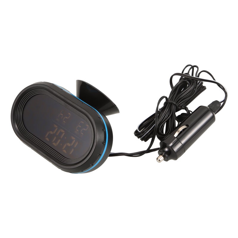 Car Voltmeter Clock Display Vehicle 3-in-1 Voltmeter Temperature Meter - Image 4
