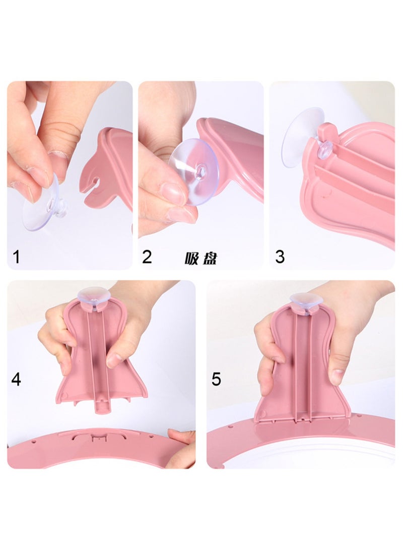 48-Needle Oversized Hand-Cranked Knitting Machine, Diy Creative Wool Hat Scarf Socks Rotary Double Knitting Machine Kit, Suitable For Adults And Children, Pink - Image 4