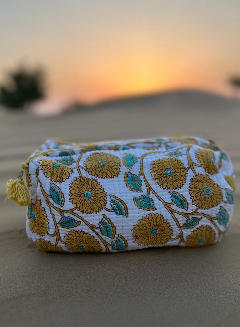 Tohfa Luxe Tohfa Luxe Ghilaf Handmade Block Printed Pouch