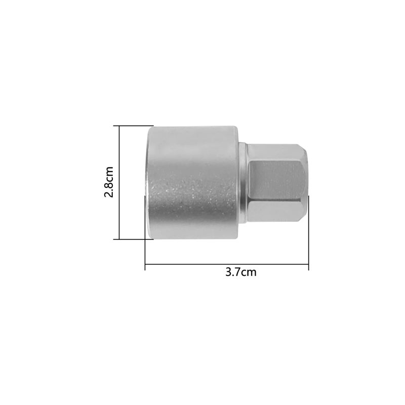 Anti-theft Screw Socket Wrench Tool Security Master Locking Wheel Nut Key 819 / W 17mm Socket Replacement for Audi A6 A3 A4 A5 TT - Image 4