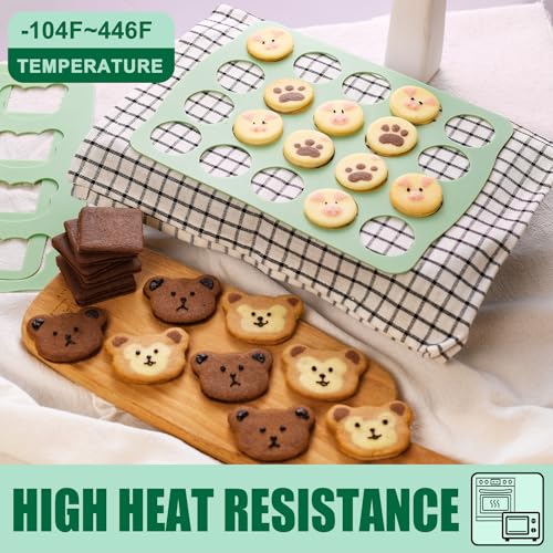 QELEG 4Pcs Cookie Molds Chocolate Chablon Cookies Stencil Mold Set for Cake Decoration QLG116/120HBGJ2393/2396 - Image 4