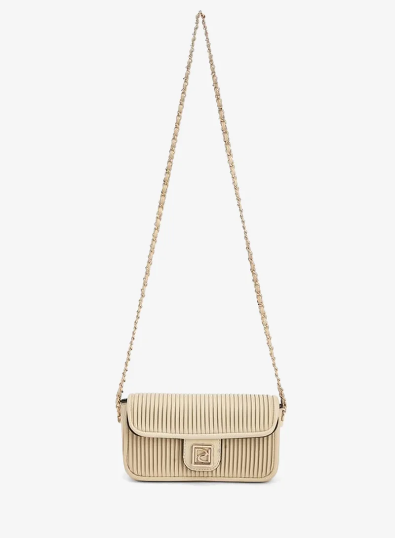 بابريكا Pleated Crossbody Bag With Chain Strap