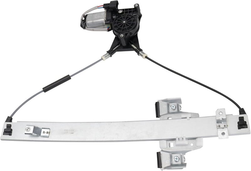 TRQ Front Left Power Window Regulator & Motor Assembly Drivers Side Compatible with 2005-2010 Dodge Dakota 2006-2009 Mitsubishi Raider 2011 Ram CH1350138 - Image 1