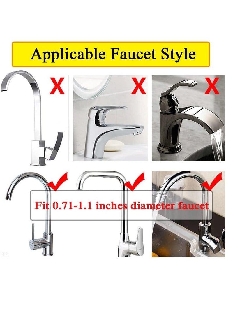 MIXDE Sponge Holder Over Faucet Kitchen Sink Caddy Organizer, Stainless Steel Detachable Hanging Faucet Drain Rack for Bathroom, Scrubbers, Soap - Image 2