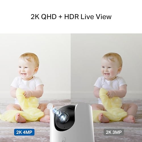 tapo كاميرا واي فاي TP-Link Tapo 2K QHD بان/ميل | Apple HomeKit | وضع الخصوصية الفيزيائي | رؤية ليلية ملونة | تتبع الحركة | صوت ثنائي الاتجاه | تخزين محلي/سحابي | تعمل مع Alexa و Google Home | (Tapo C225) - Image 3