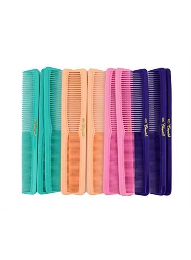 Krest 7 inch All Purpose Hair Comb. Hair Cutting Combs. Barber's & Hairstylist Combs. Fresh Mix 12 Units. - Image 3