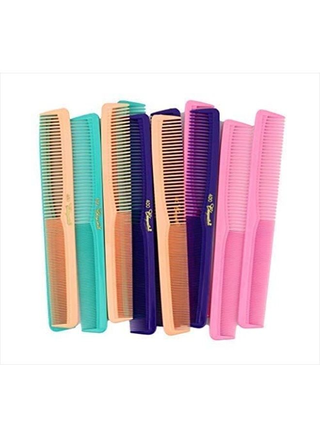 Krest 7 inch All Purpose Hair Comb. Hair Cutting Combs. Barber's & Hairstylist Combs. Fresh Mix 12 Units. - Image 4