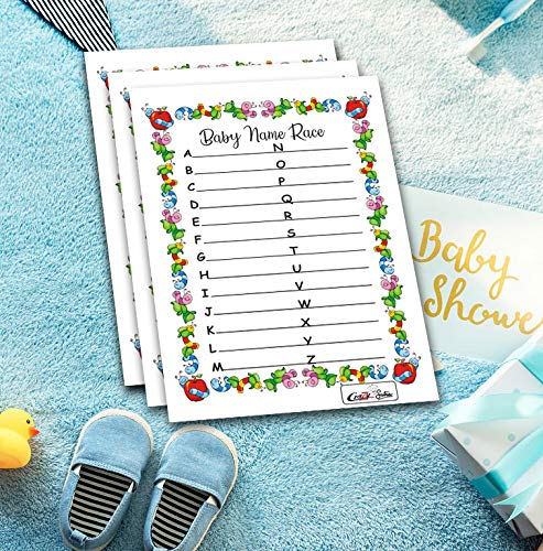 Crazy Sutra Baby Shower Special Baby Name Race Baby Shower Game Leafs (Pack Of 50 Leaf) - Multicolor - Image 5