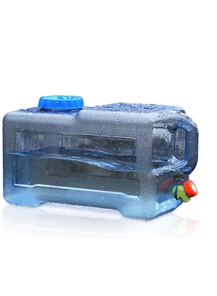 حاوية ماء سعة 25 لتر مع صنبور حاويات ماء بلاستيكية محمولة للتخييم دلو للسفر سهل التنظيف - Image 4