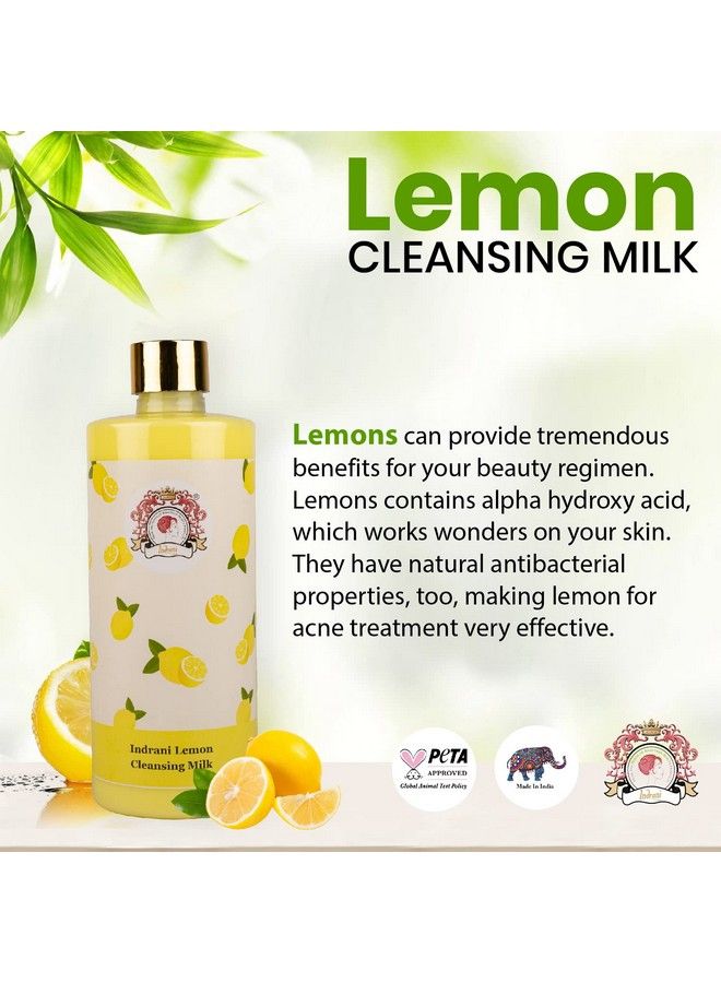 Indrani Cosmetics Indrani Lemon Cleansing Milk 500Ml - Image 3