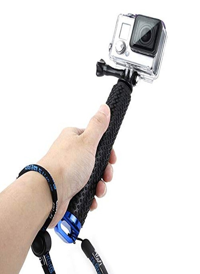 سبايكارت حامل أحادي القوائم مقاوم للماء من SPYKART مزود بمقبض منقط قابل للتمديد لجميع كاميرات GoPro و Xiaomi Yi و SJcam وجميع كاميرات الحركة الأخرى - قطعة واحدة (عصا بمقبض وحامل فقط) - Image 1