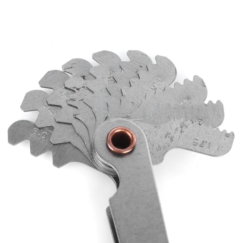 2Pcs Thread Gauge Metric 60° Imperial 55° Stainless Steel 20 Blades Screw Pitch Measuring Tool - Image 5
