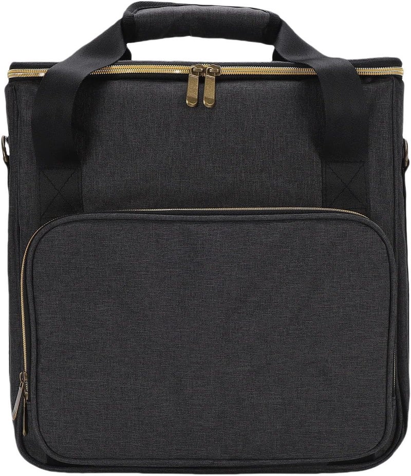 Collapsible Record Storage Bag, Record Carrying Bag with Divider & Shoulder Strap, Albums Storage Case for 7in 10in 12in Records, Ideal for Collection & Travel - Image 2