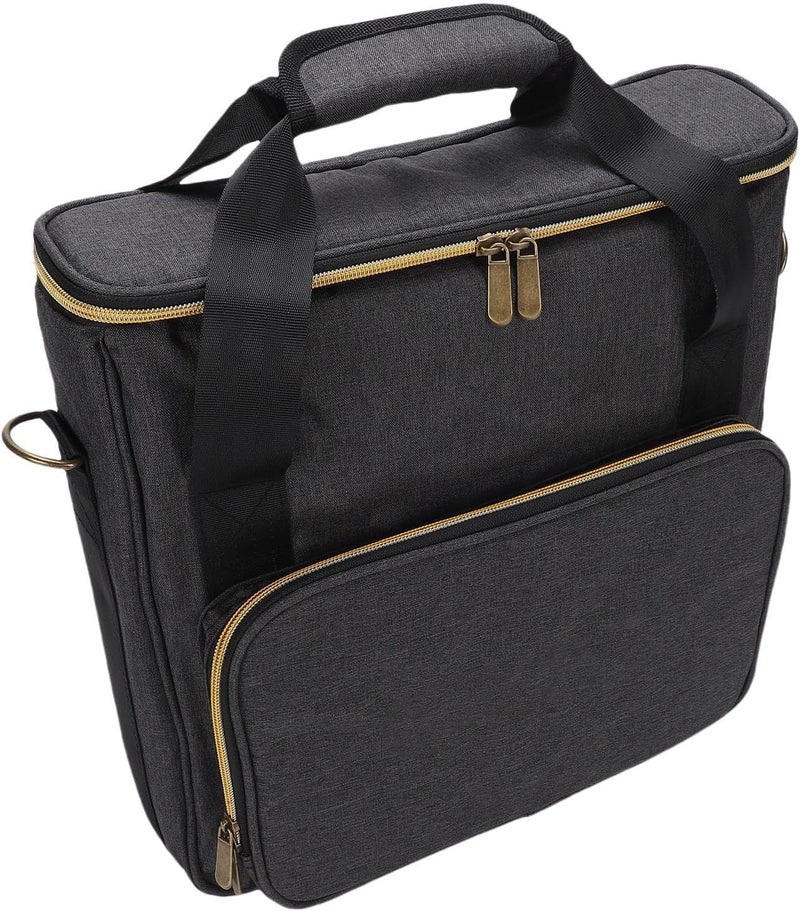Collapsible Record Storage Bag, Record Carrying Bag with Divider & Shoulder Strap, Albums Storage Case for 7in 10in 12in Records, Ideal for Collection & Travel - Image 4