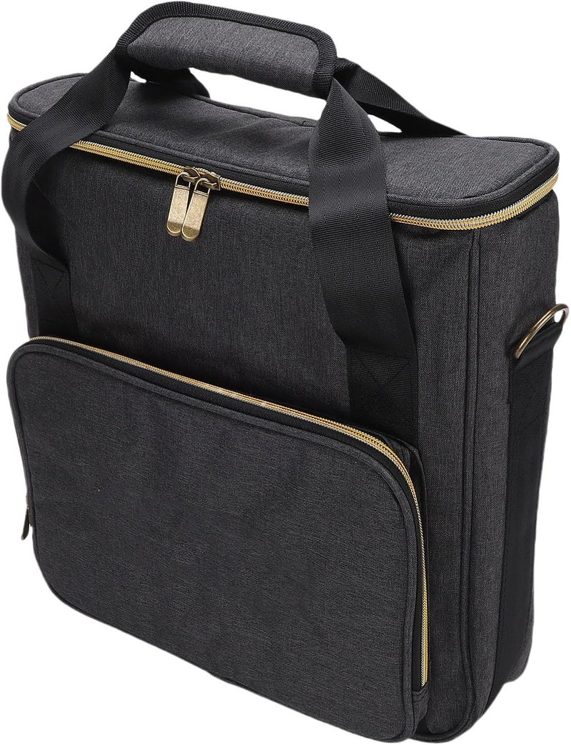 Collapsible Record Storage Bag, Record Carrying Bag with Divider & Shoulder Strap, Albums Storage Case for 7in 10in 12in Records, Ideal for Collection & Travel - Image 5