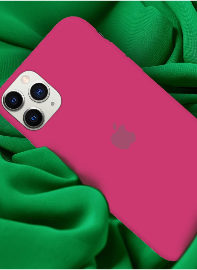 CATANES - iPhone 11 Pro Max Case Slim Silicone Case Soft Anti-Scratch Full Body Shockproof Protective Case Cover Hot Pink - Image 1