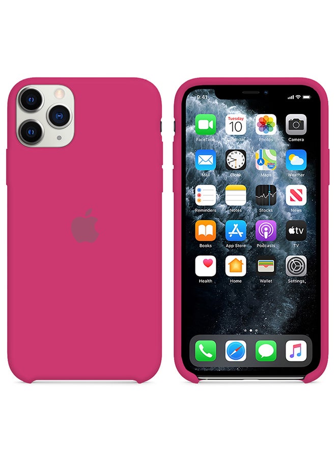 CATANES - iPhone 11 Pro Max Case Slim Silicone Case Soft Anti-Scratch Full Body Shockproof Protective Case Cover Hot Pink - Image 1