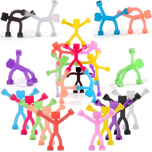 YOTNUS 24 PCS Magnetic Travel Toys for Kids Creative Portable and Educational MagneticPeopleMagnetMen Cute Robot Funny Magnets Small Fidget Toys for Classroom Prizes Easter Egg Stuffers Office - Image 1
