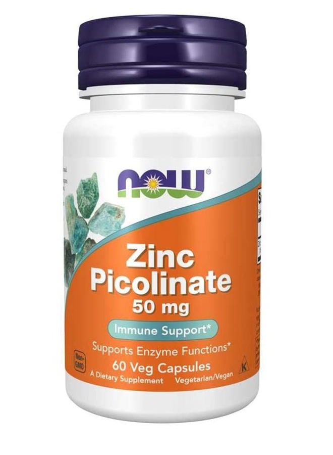 now Zinc Picolinate (50mg, 60 Capsules, Pack of 2) - Image 1