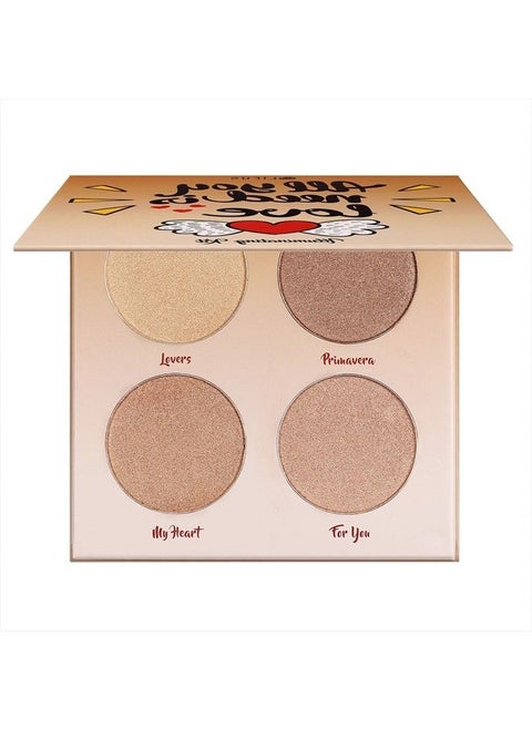 Highlighter Palette，Highlighter Makeup Palette, Glow Bronzer Highlighter Powder Kit,Face illuminator makeup palette