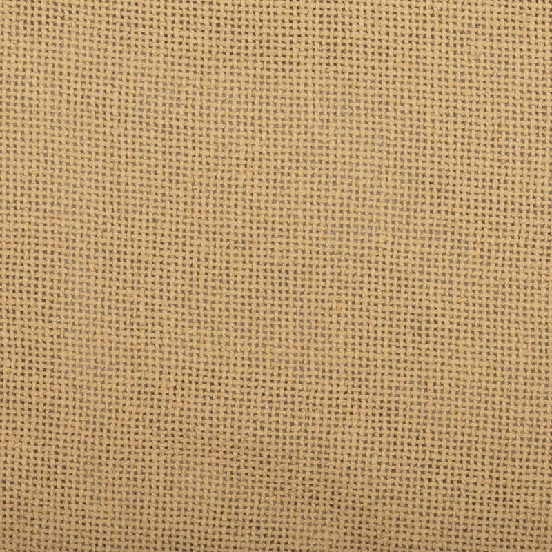 VHC Brands Burlap Chair Pad Dining Room Kitchen Seat Cushion 15x15 Features Ties in Natural Tan - Image 5