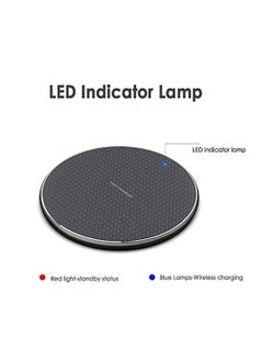 SYOSI Slim Wireless Charger, Universal 10W Wireless Fast Charging Pad (All Mobile Devices) Compatible with iPhone/Android/Apple/Samsung Models/Galaxy S21/S20 Ultra/S10/S9/Note 10, Pixel 5/4 XL  (Black)  - Image 4