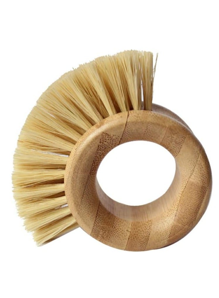 Loquat Kitchen Fruit Vegetable Ring Handle Dishwashing Brush Space Saving Cleaning Tool Pan Scrubbing Stove Household - Image 1