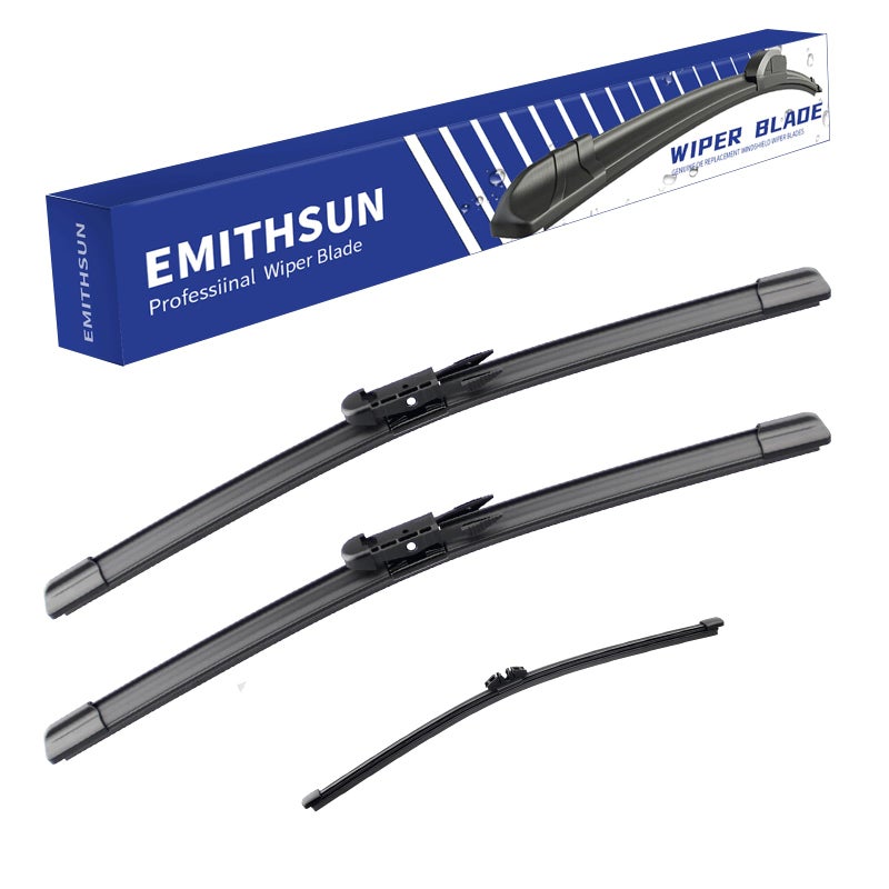 EMITHSUNÂ® Windshield Wiper Blades Replacement for Ford Explorer 2011-2023,That Meet OEM Quality Front Rear Wipers Blade Set for My Car -26"+22"+11"(Set of 3) - Image 1