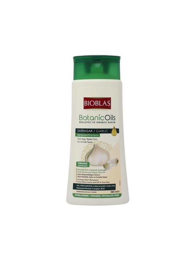 Bioblas Hair Loss Garlic Shampoo for Men and Women with Unscented & Odorless Natural Oil Treatment, Halal, Dermatologically Tested to Strengthen Hair from Root to Tip, All Hair Types (2-Pack) - Image 3