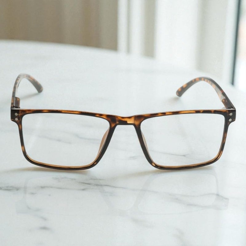 Lens+ Lensplus Square TR Full Rim Eyeglasses with Blue Cut Lightweight Unisex Eyewear for Men & Women | Stylish Computer & Daily Use Frame - Image 2