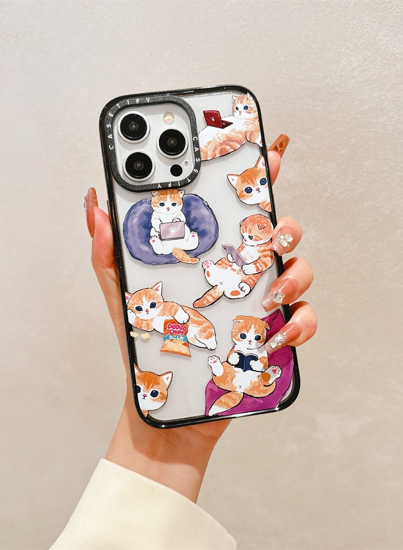 Tech-Savvy Tabby Case for iPhone 14 Pro