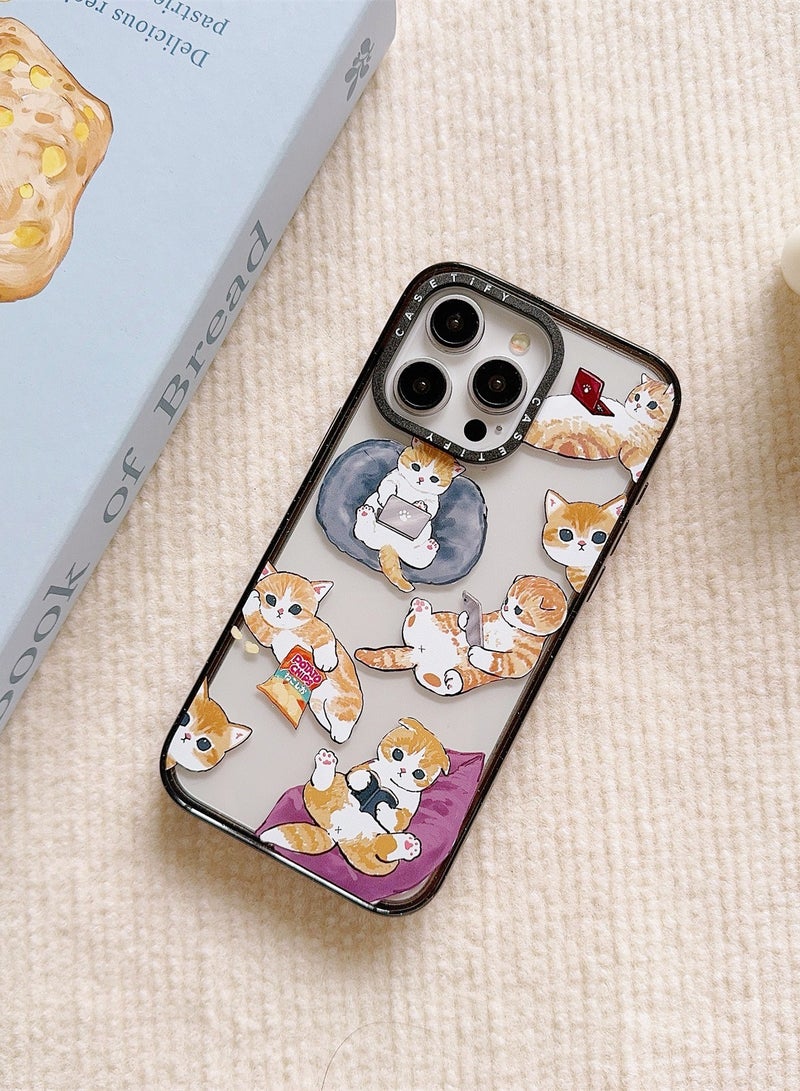 Tech-Savvy Tabby Case for iPhone 14 Pro