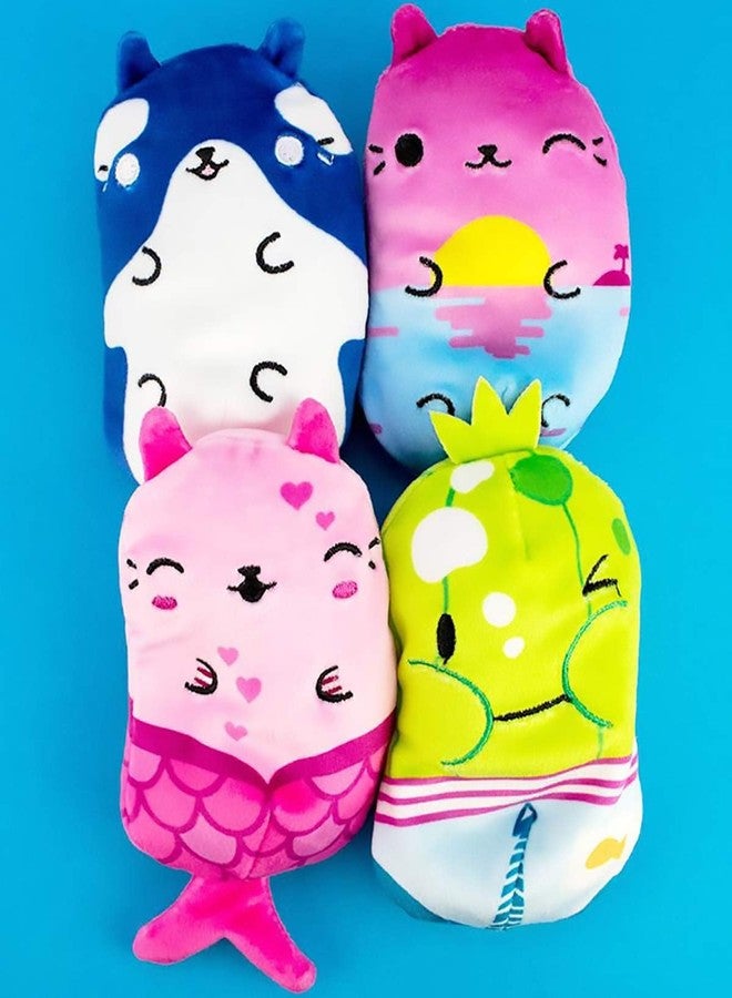 Cats vs Pickles - Swimmy - Key West Kitty, Finely, Willy, & Walter - 4-Pack - 4" Cute Cuddly Collectible Bean Plush Toy - are You Team Cat or Team Pickle? Collect Them All! - Image 4