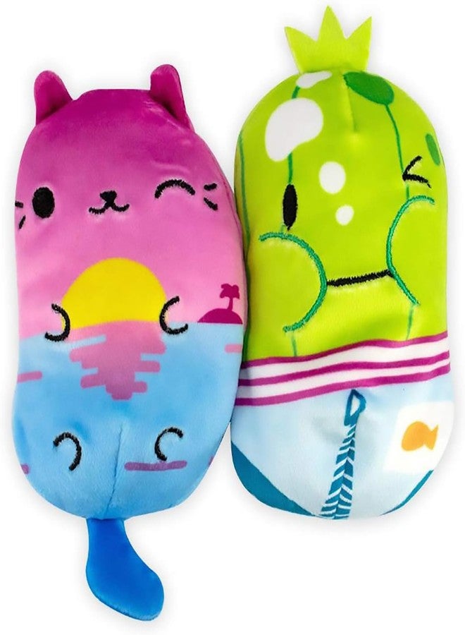Cats vs Pickles - Swimmy - Key West Kitty, Finely, Willy, & Walter - 4-Pack - 4" Cute Cuddly Collectible Bean Plush Toy - are You Team Cat or Team Pickle? Collect Them All! - Image 3