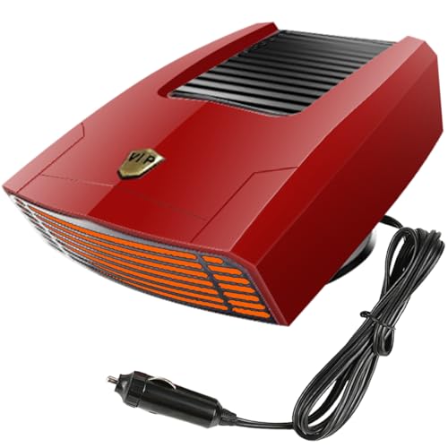 Fidensis 12Volt 150W Car Heaters for Vehicle, Car Heater That Plugs Into Cigarette Lighter, Windshield Defroster Defogger, Quick Heating, Compatible with All 12V Vehicles including Cars, Trucks, RVs, and Boats - Image 1