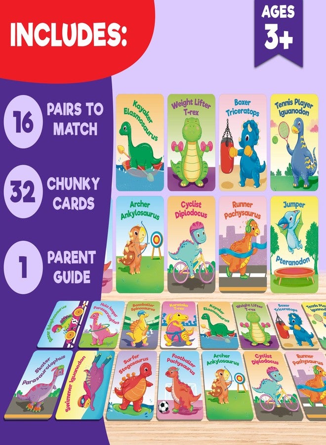EINSTEIN BOX Sporty Dinos Game for Kids 3+ Years Old | Toys & Gifts for Boys & Girls Ages 3,4,5,6 Years | Birthday Gift for Kids Aged 2 to 5 Years | Educational Toys | Card Game - Image 2