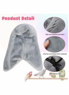Y&D Corner Fleece Bird Blanket, Cozy Cuddle Nest Hanging Toy, Parrot Cage Snuggle Hut, Warm House, Hammock Toy for Amazon Parrots  - Image 3