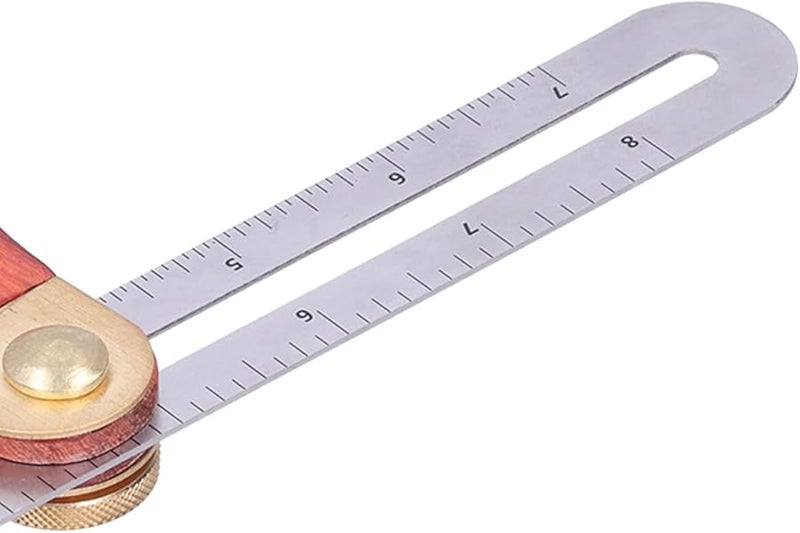 Stainless Steel Woodworking Bevel Gauge Adjustable Angle Ruler Carpentry Measuring Tool - Image 4