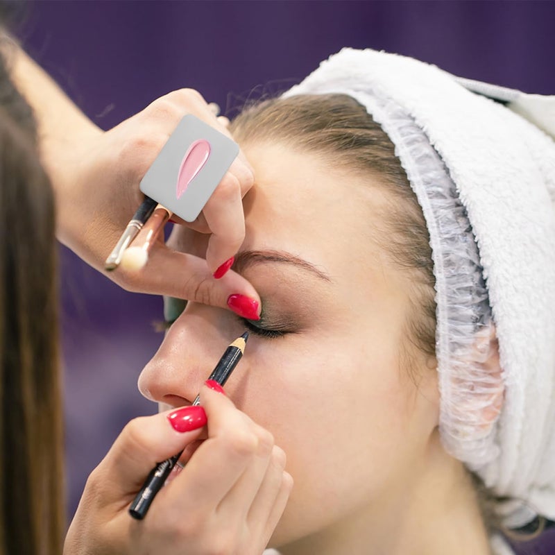 Frcolor 2PCS Nail Art Palette Stainless Steel Makeup Mixing Palette Ring Nail DIY Art Design Paint Color Mixing Palette Metal Tool - Image 2