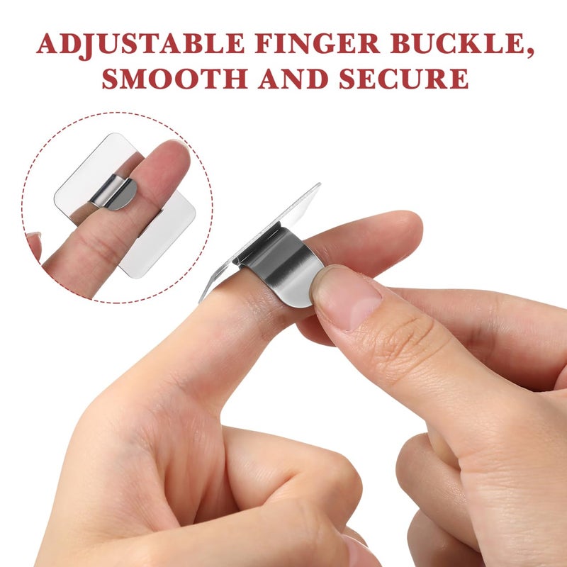 Frcolor 2PCS Nail Art Palette Stainless Steel Makeup Mixing Palette Ring Nail DIY Art Design Paint Color Mixing Palette Metal Tool - Image 5