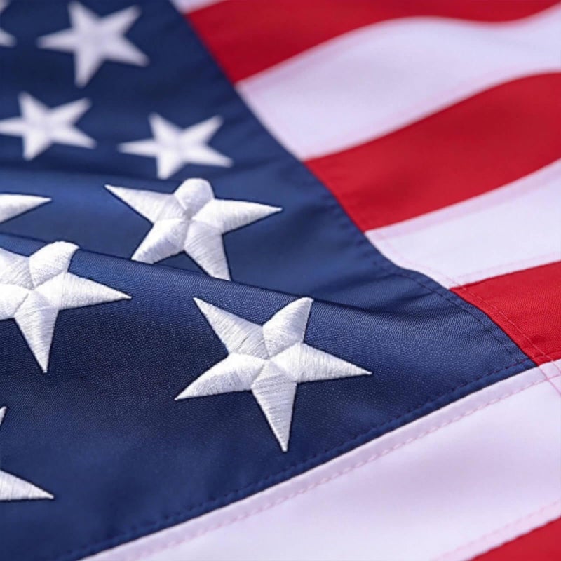 YASUN Premium American Flag Heavy Duty 420D 3x5, TearProof & Waterproof High Wind Resistant Outdoor US Flag with Embroidered Stars, Sewn Stripes, Brass Grommets for All-Weather Durability Reinforced Long Lasting - Image 1