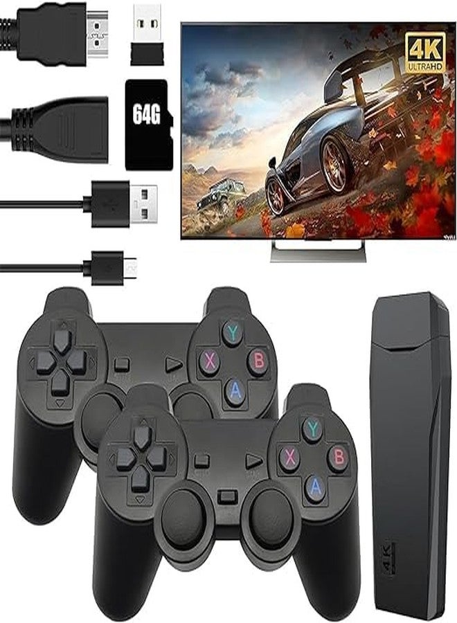 NextTech 2026 4K UHD Game Stick Console, 20000+ Retro Games Built-in, HDMI TV Gaming System, Dual Wireless Controllers, 64GB Storage, Classic Arcade Experience for All Ages - Image 2