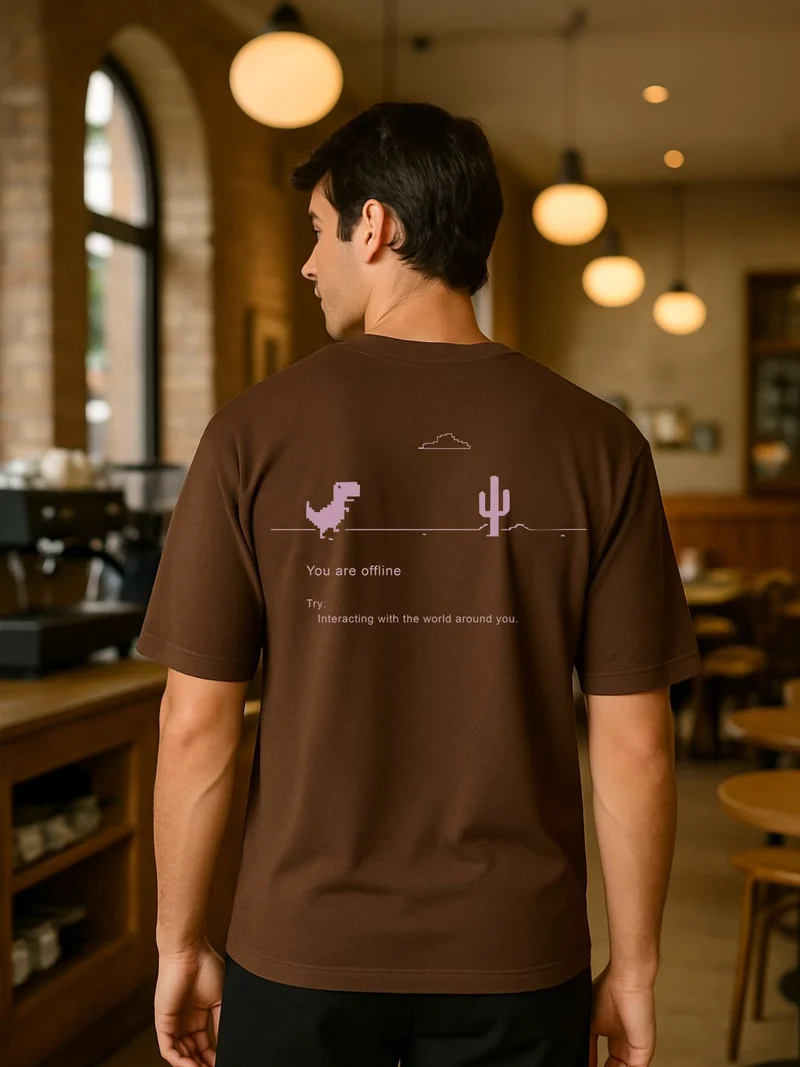 NOBERO Nobero Men Oversized Graphic Printed T-shirt