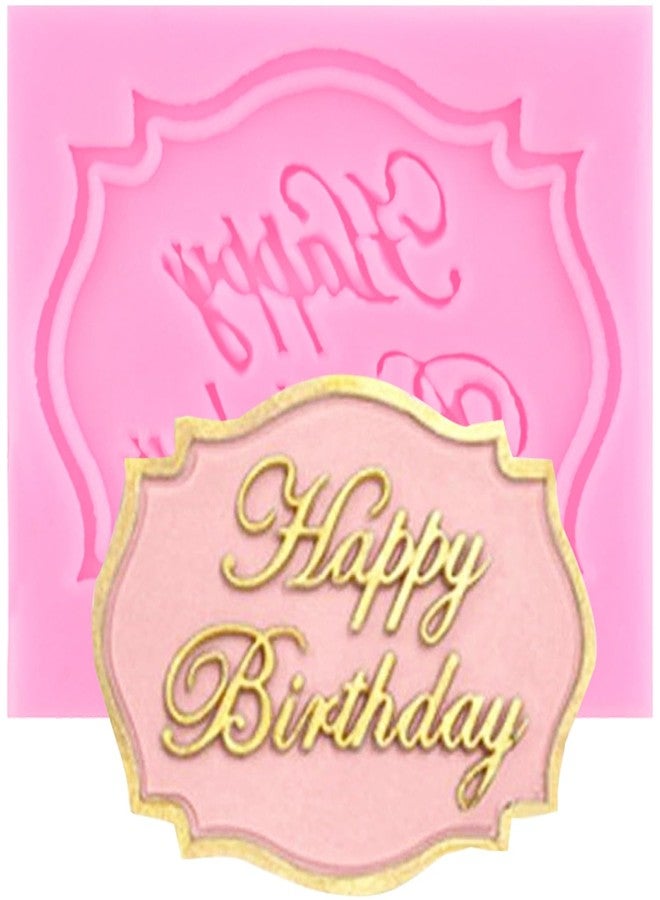 YIHUOMOLDS Happy Birthday Fondant Molds Birthday Alphabet Silicone Mold For Cake Decorating Cupcake Topper Chocolate Candy Gum Paste Polymer Clay - Image 1
