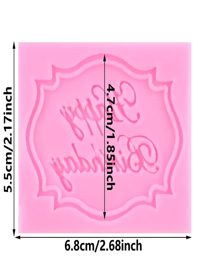 YIHUOMOLDS Happy Birthday Fondant Molds Birthday Alphabet Silicone Mold For Cake Decorating Cupcake Topper Chocolate Candy Gum Paste Polymer Clay - Image 2